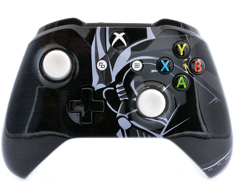 with 3.5 jack Black Warrior Xbox One S UN-MODDED Custom Controller Unique Design