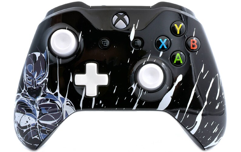 with 3.5 jack Black Knight Xbox One S UN-MODDED Custom Controller Unique Design