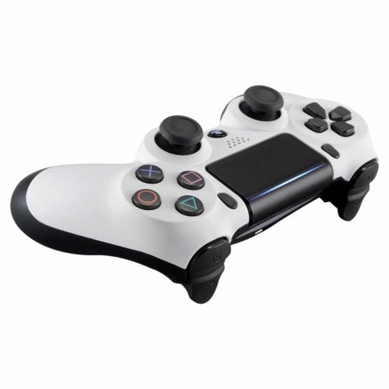 Sniper Breath /& More Soft Touch White Ps4 PRO Rapid Fire Custom Modded Controller 40 Mods for COD BO3 Destiny Quick Scope CUH-ZCT2U
