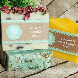 Soap special offer Vegan soap, natural soap, Any 3 handmade soaps, multi-buy discount Soap gift, artisan soap, plastic-free image 1
