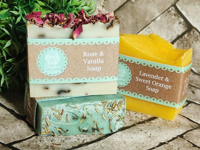 Soap special offer Vegan soap, natural soap, Any 3 handmade soaps, multi-buy discount Soap gift, artisan soap, plastic-free image 1