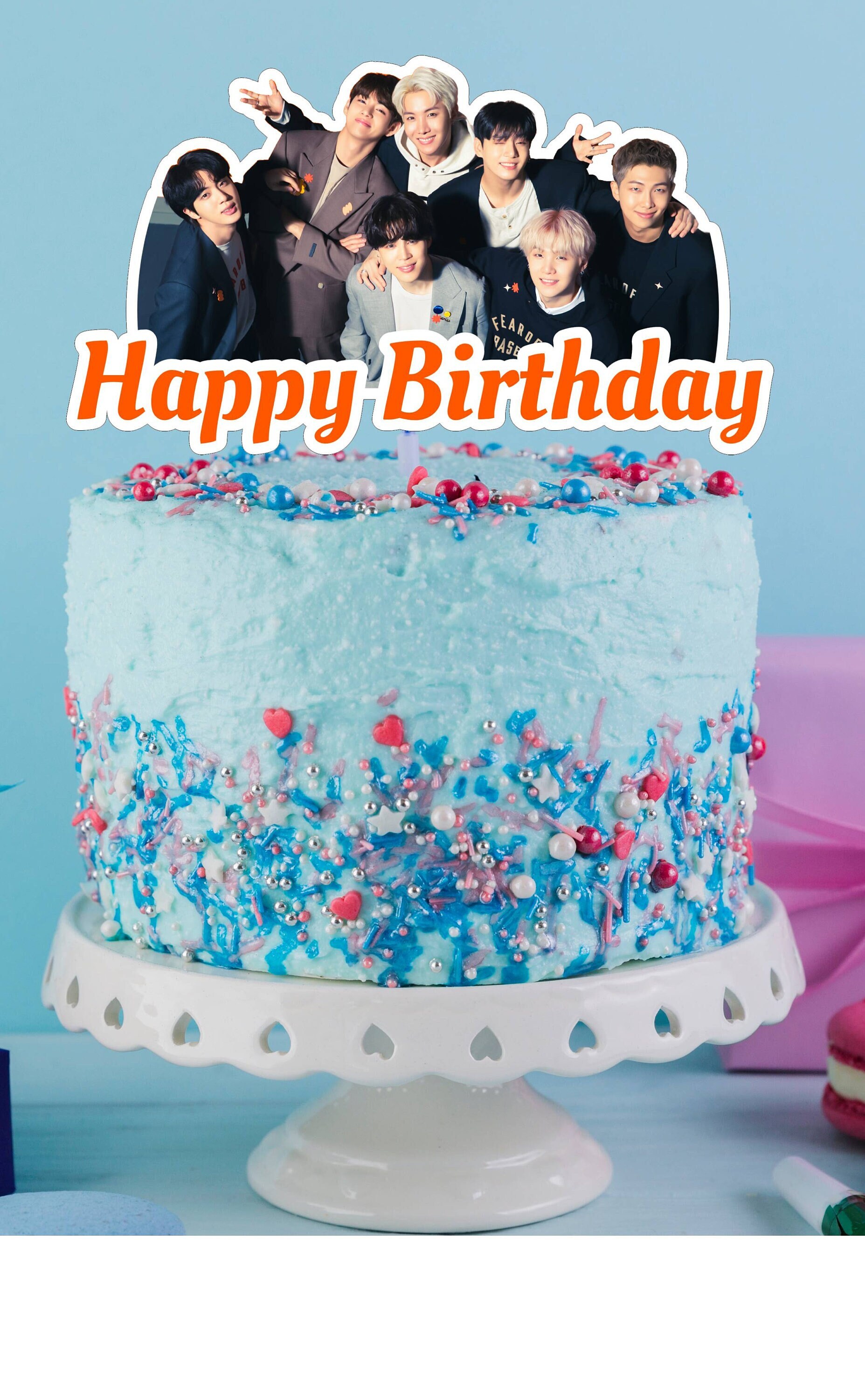 bts permission to dance cake toppers pdf instant download etsy denmark