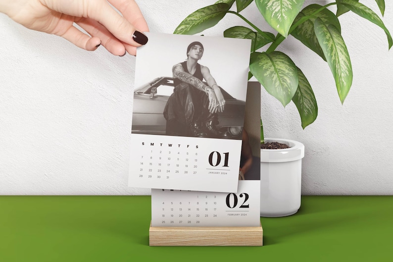 BTS Jungkook 2024 Calendar Printable Etsy