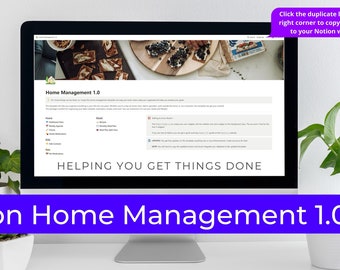 chore chart husband and wife Notion Home Management Template for Families, Parents, Homeowners and Couples
