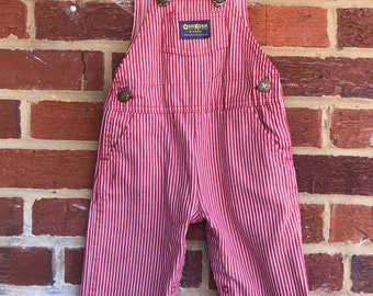 Red Striped Overalls Etsy