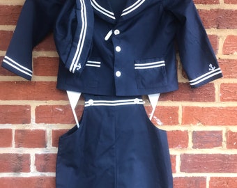 Good Lad Toddler Boys Blue Seersucker Eton Suit