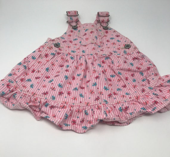 Oshkosh vestbak 6month Overall ruffle dress - image 1