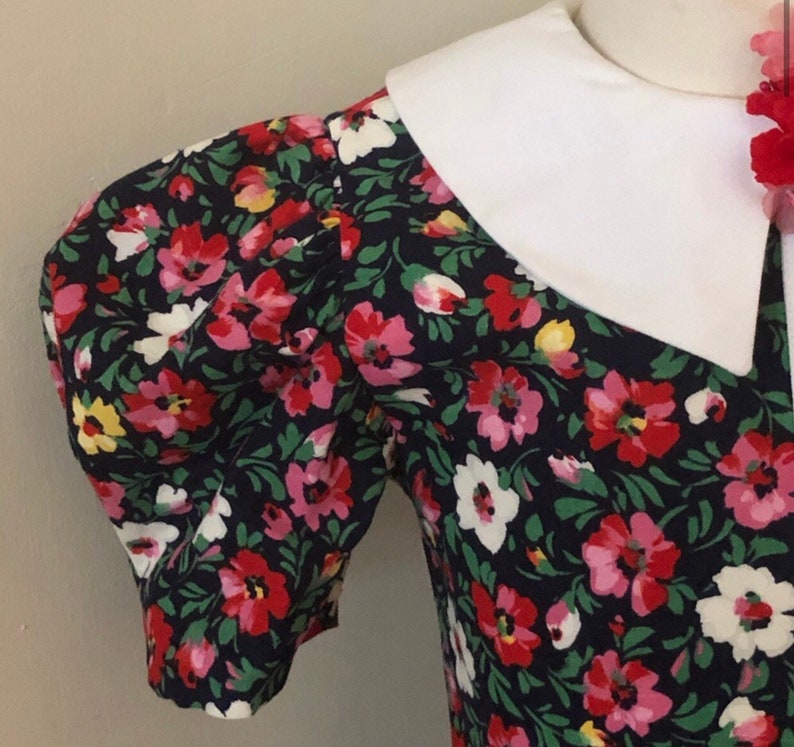 Vintage girls dress,vintage dress,Girls dress,Sylvia Whyte,Neiman Marcus,Vintage,girls floral dress image 5