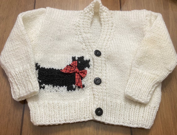 Vintage handmade chunky knit infant toddler sweat… - image 1