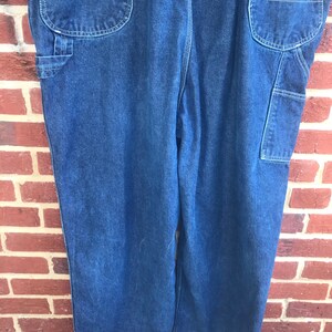 Denim Overalls, jeans, overalls, denim, farmer overalls, Roebucks Denim Overalls,Vintage denim,Bib overalls image 7