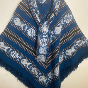 Poncho,cape,throw,shrug, Ecuadorian Poncho, Ecuadorian, wool poncho,acrylic poncho,ethnic image 1