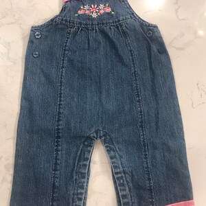 Vintage denim overalls,jean overalls,infant,baby girl,infant girl,denim overalls,overalls,jean overalls image 1