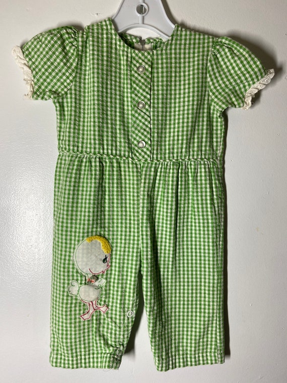 Vintage infant jumpsuit,infant,baby girl,infant gi