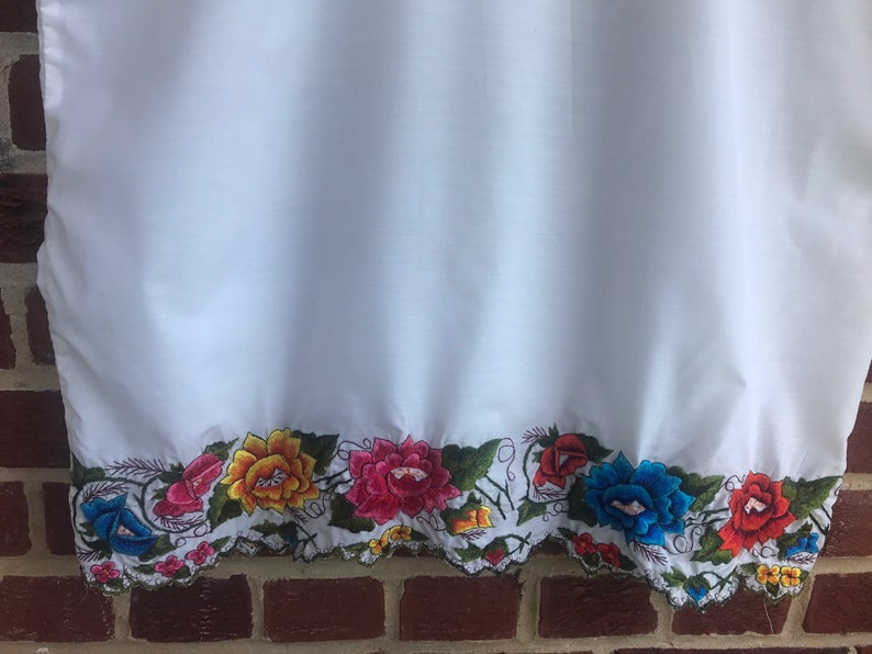 Embroidered Vintage Dress,embroidered,embroidered top,vintage,floral dress,floral top,summer,hipster,lightweight image 10