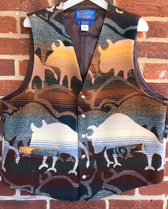 Vintage Pendleton Vest,wool vest, vintage,Pendleto