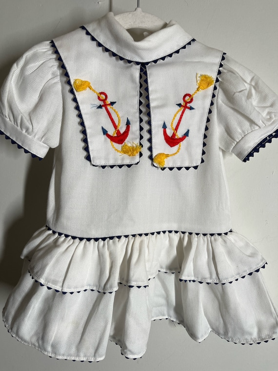 Vintage Girls Dress,Toddler Dress,Dress,nautical d