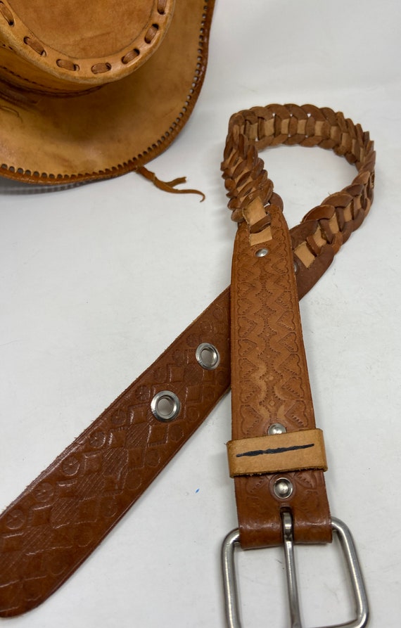 Vintage leather belt,leather belt,vintage,vintage… - image 6