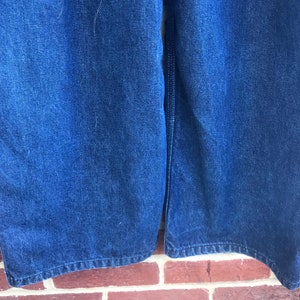 Denim Overalls, jeans, overalls, denim, farmer overalls, Roebucks Denim Overalls,Vintage denim,Bib overalls image 8