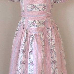 Vintage Girls Dress, vintage, dress, vintage dress,shabby chic,Jessica Ann dress,floral dress,cottage core,prairie dress image 1