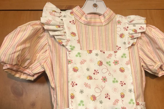 Girls apron dress handmade,Apron dress,vintage dr… - image 3