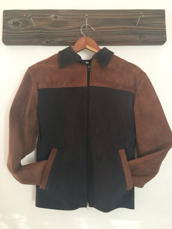 Vintage biker jacket, leather motorcycle jacket, … - image 2