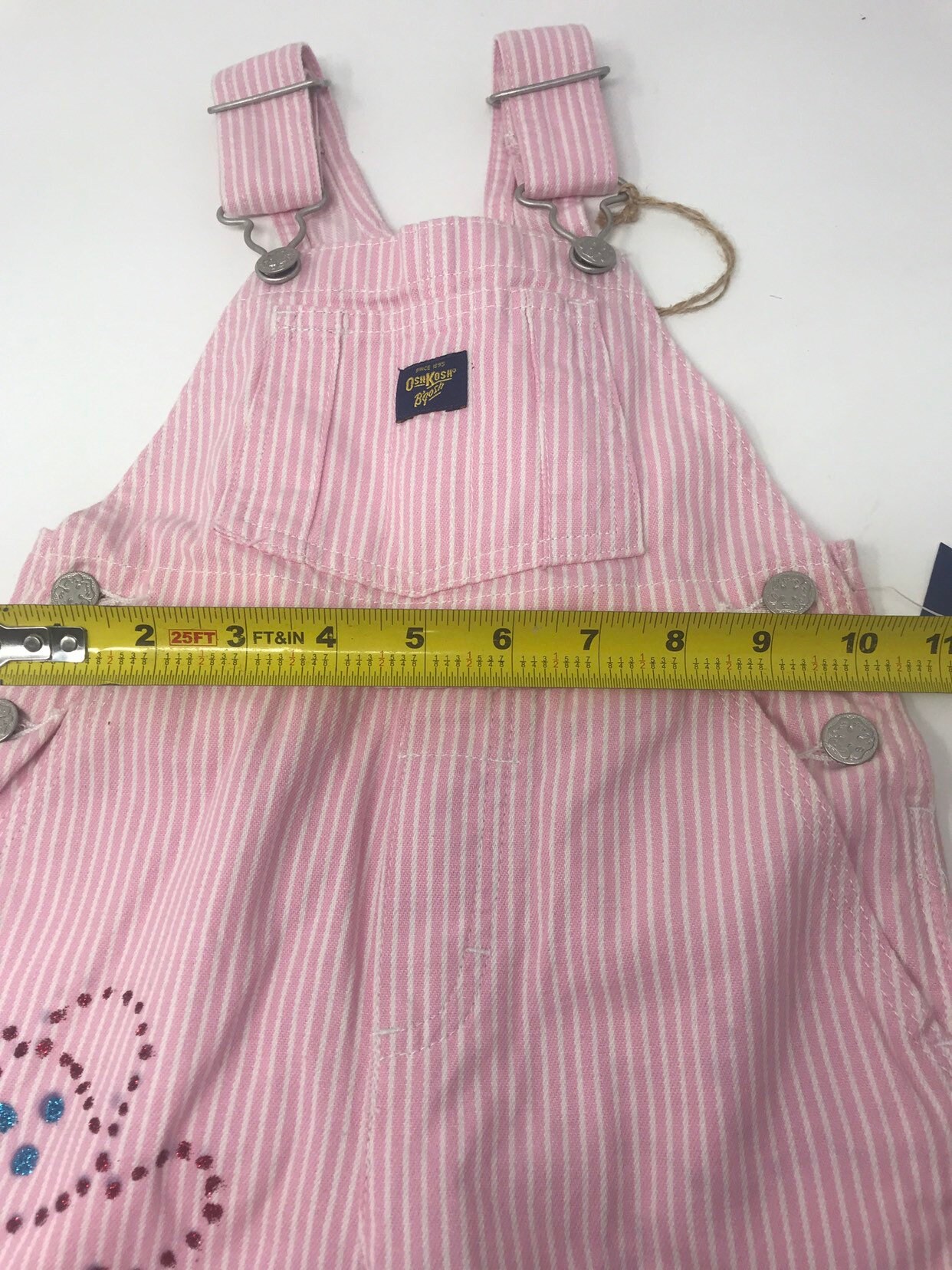 Oshkosh 1T Deadstock Wide Leg Vintage Pink and White Striped - Etsy