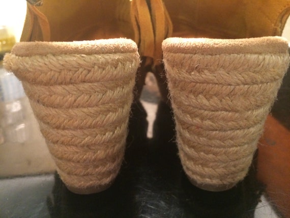 Minnetonka sz 5 leather wedged sandals/sz 5 sanda… - image 3