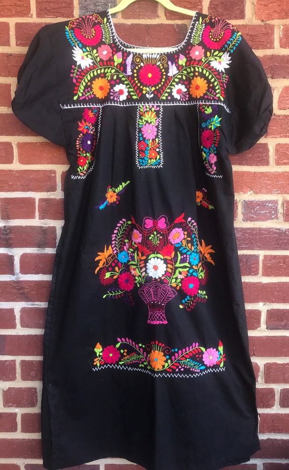 Vintage Oaxacan Embroidered Oaxacan,Mexican,Mexica