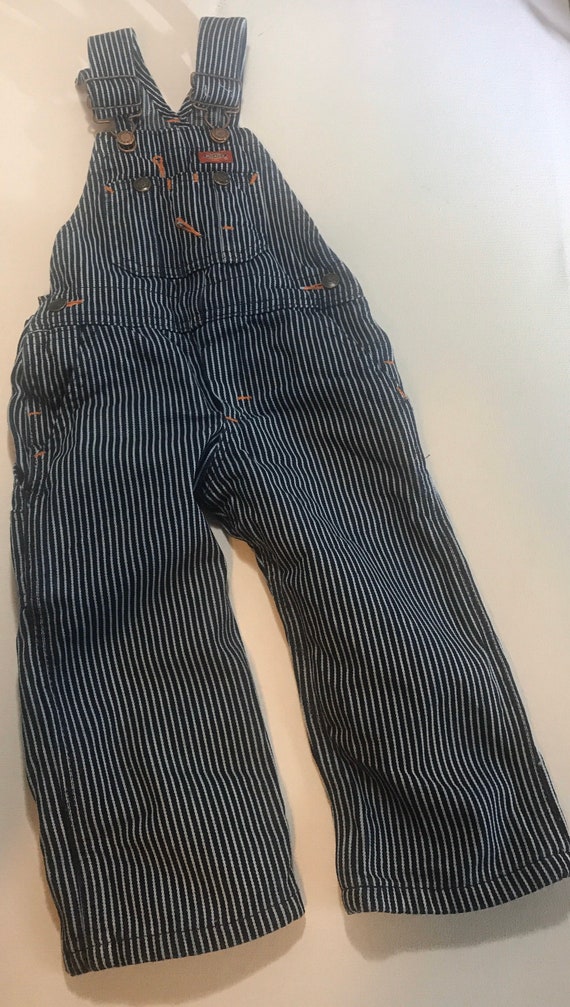Vintage Dickies 2T Hickory striped, railroad overa