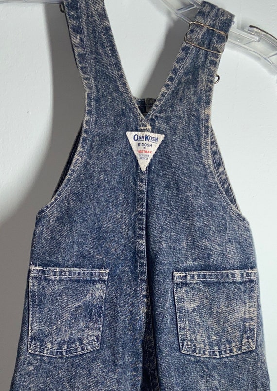 Vintage Oshkosh denim jean overalls, Vintage,vint… - image 5