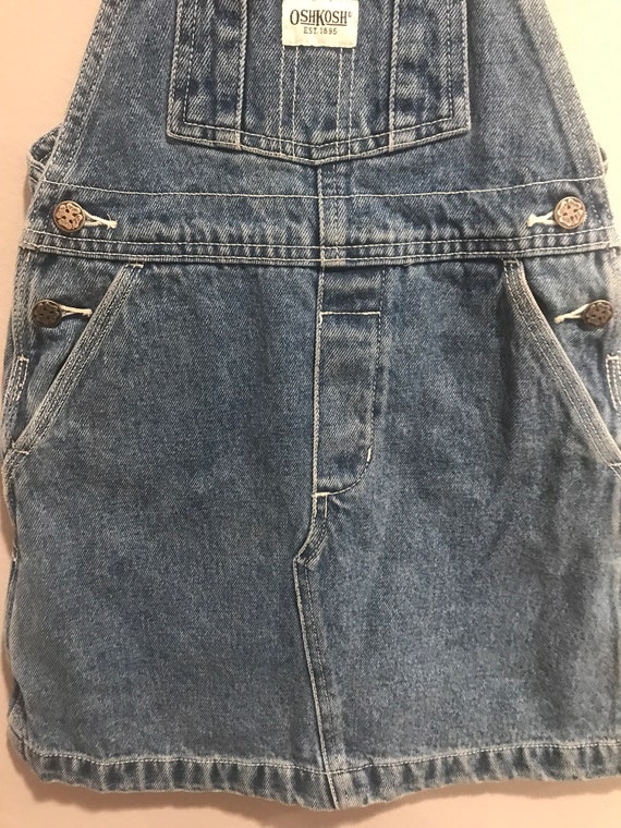 Oshkosh vestbak  girls sz 5 jean jumper - image 3