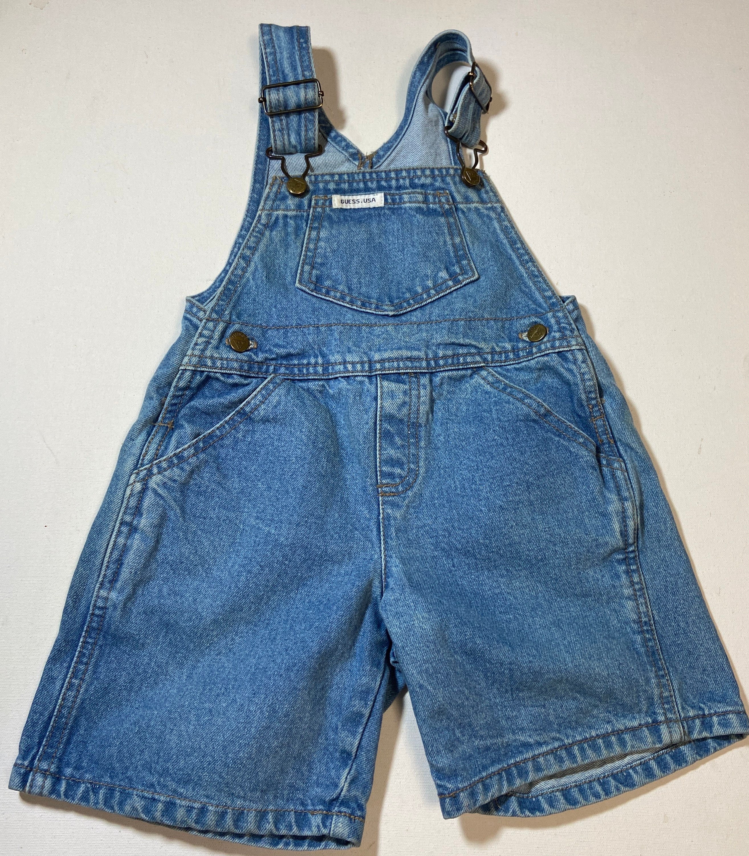 Guess overall shorts best sale