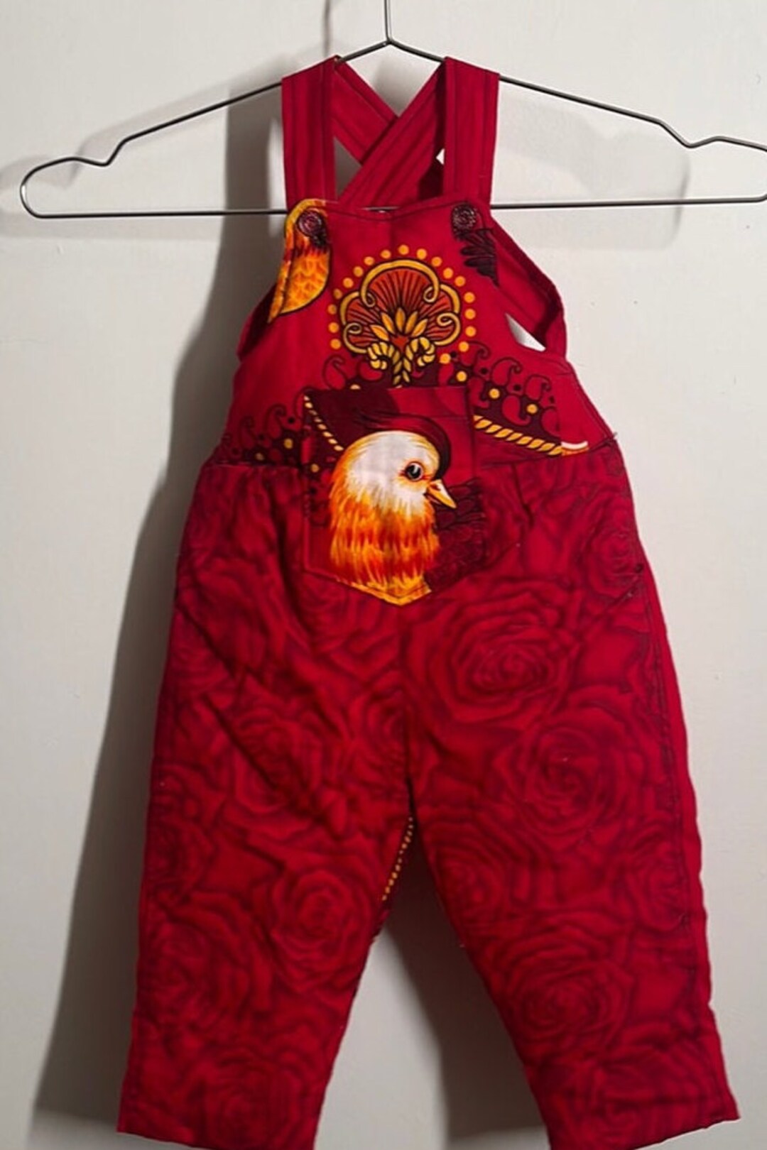 Vintage Infant Handmade Overalls.handmade,handcrafted,handmade Baby