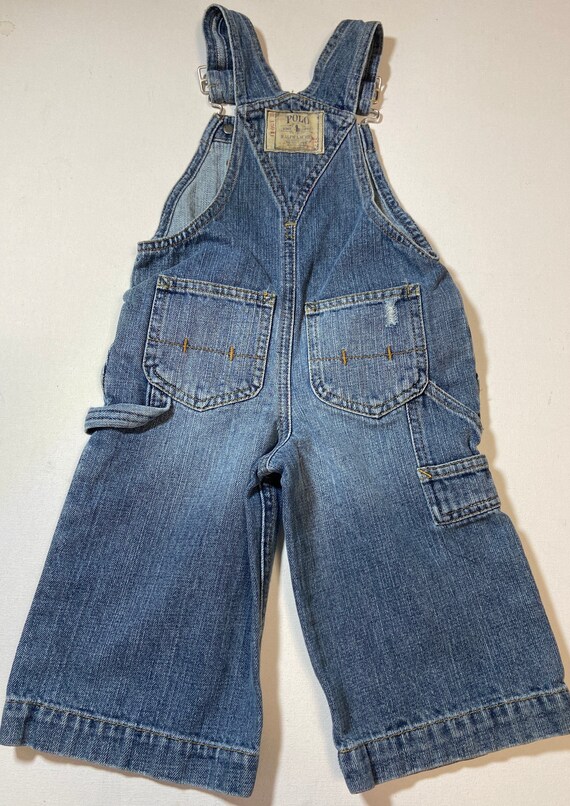 Vintage Ralph Lauren Polo Denim Overalls,toddler … - image 4