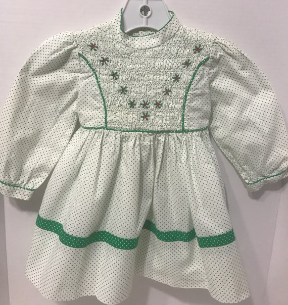 Polly Flinders toddler smocked dress,apron dress,… - image 1