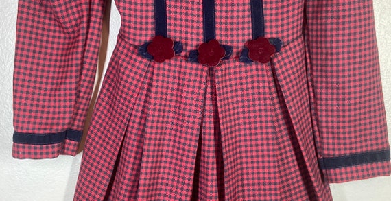 Girls dress,made in USA,girls, plaid dress,vintag… - image 4