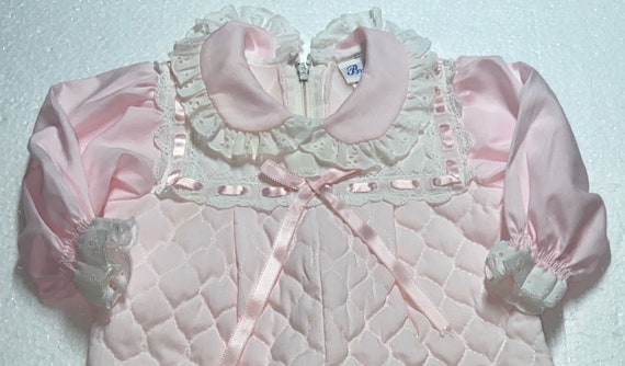 Vintage Quilted Jumpsuit,infant jumpsuit, vintage… - image 3