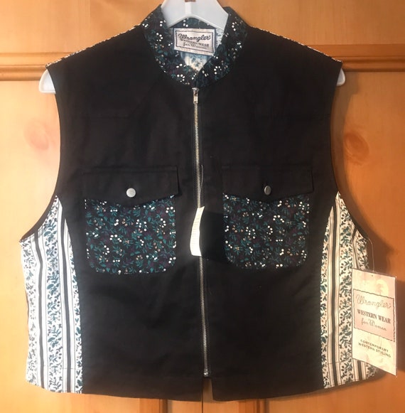 Vintage Wrangler Western Style Vest,Vintage,Vinta… - image 1