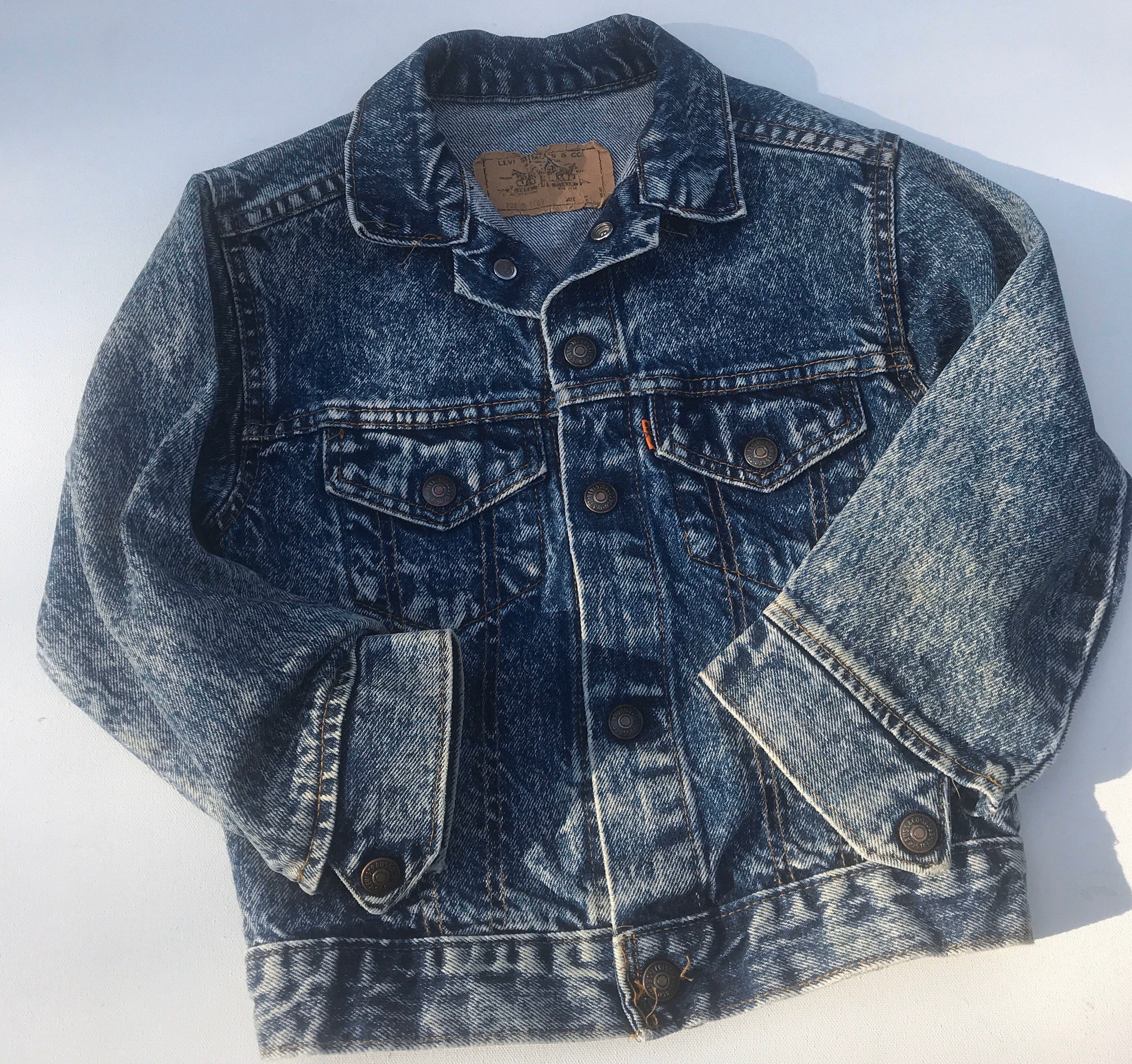 Vintage Levis Denim Orange Tab Jacket 
