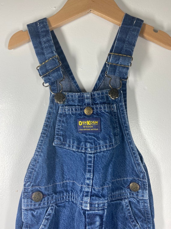 Vintage Oshkosh denim jean overalls, Vintage,vint… - image 2