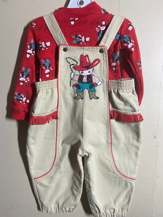Vintage toddler overalls,overall set, toddler ove… - image 1