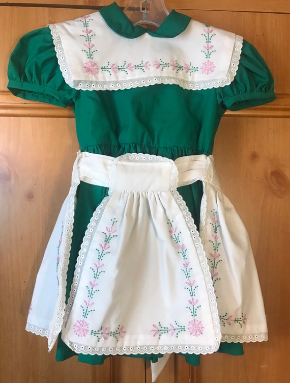 Vintage Handmade Apron Pinafore Dress,Apron dress,