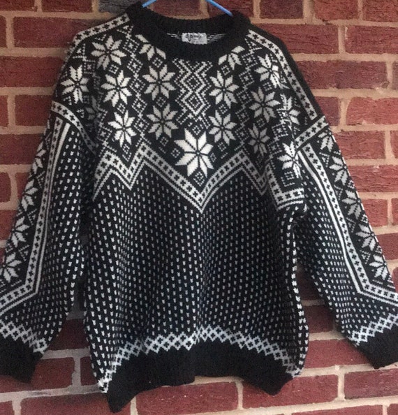 Vintage Ski Wool Sweater,Norway Sweater,Wool Sweat
