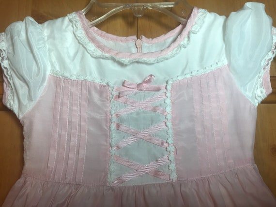 Vintage Dirndl Style Toddler Dress, vintage dress… - image 2