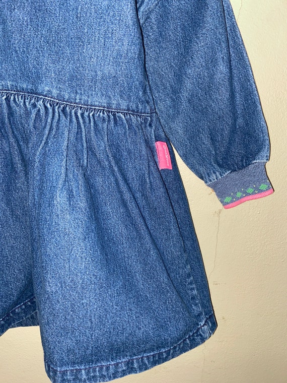 Vintage Oshkosh USA Denim Dress,blue jean dress,d… - image 5