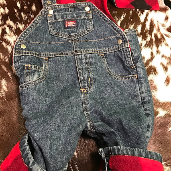 Vintage Old Navy lumberjack overalls 0-3 month