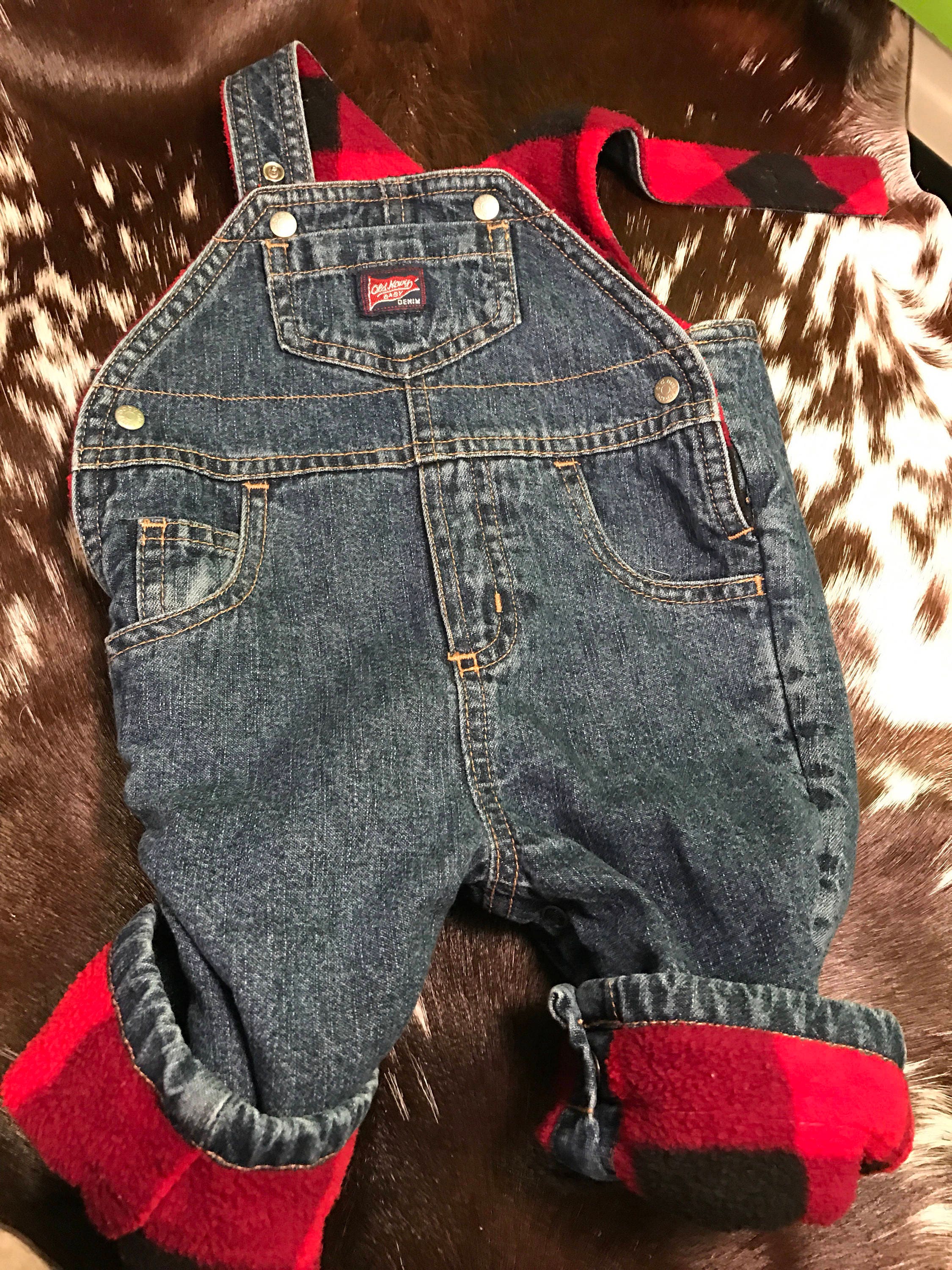 Vintage Old Navy Lumberjack Overalls 03 Month Etsy
