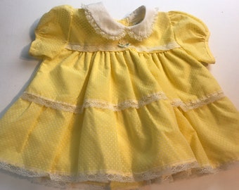 Dotted Swiss dress,Infant,Baby Girl,Vintage dress,dress,layette,Vintage baby dress,baby dress,Infant dress