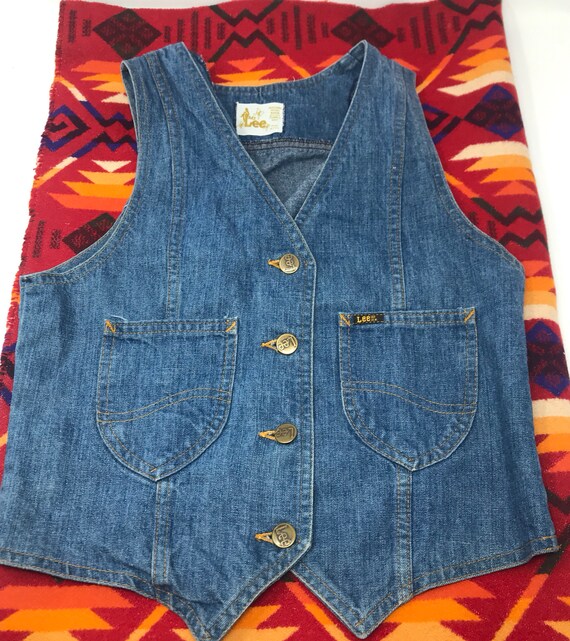 Ms. Lee Vtg.80's Lee Denim jean vest