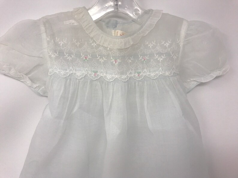 Vintage 1950s Nannette Sheer Infant Dress,1950s,50s,Infant dress,toddler dress,Baby dress,sheer dress